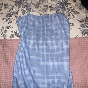 White and Blue Stripped Dress